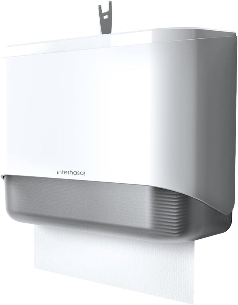 interhasa! ! Commercial Paper Towel Dispenser Wall Mounted, Adhesive Multifold Trifold c Fold Paper Towel Dispenser for Bathroom 10.8" L x 3.5" W x 8" H - Image 1